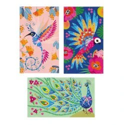 Kreatívna sada Trblietavé obrázky so štrasovými korálkami Vtáčik