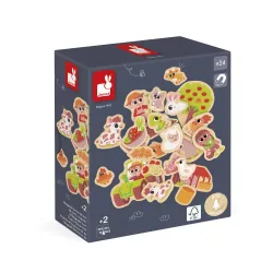 Drevené magnetky pre deti Farma 24 ks