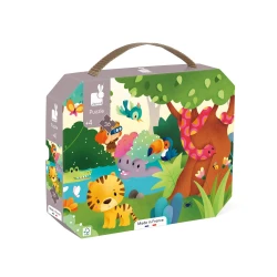 Puzzle v kufríku Džungľa 36 ks