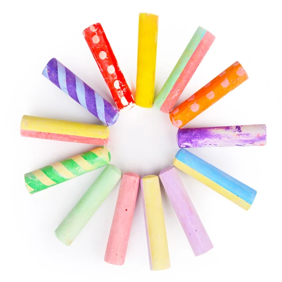 Jarmelo chodníkové kriedy 24 ks – farebné kriedy s 2 držiakmi, umývateľné a bezpečné pre deti