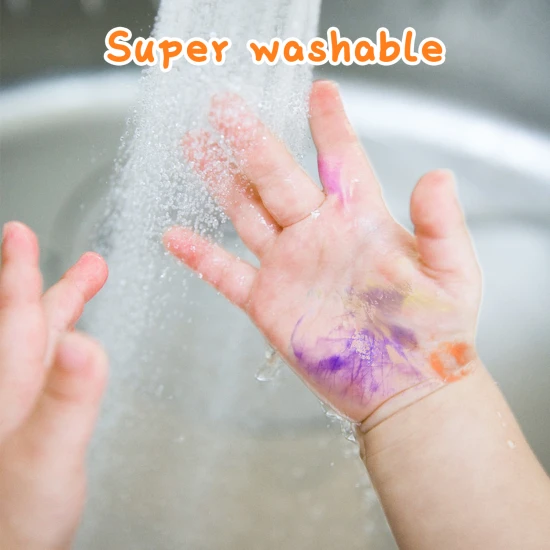 Jarmelo prstové farby – sada 10 tubiek netoxických farieb ideálna pre deti od 2 rokov