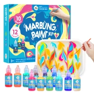 Sada na mramorovanie 12 farieb