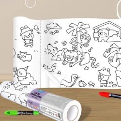 Samolepiaca omaľovánka v rolke Zvieratká 3 m