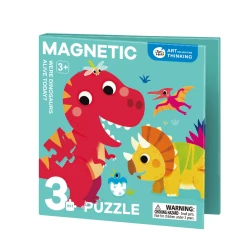 Magnetické svietiace puzzle 3v1 Dinosaury