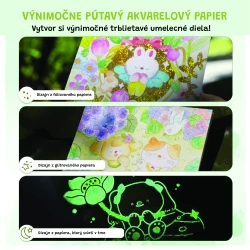 Kreatívna kniha Maľovanie vodovými farbami Pet Paradise