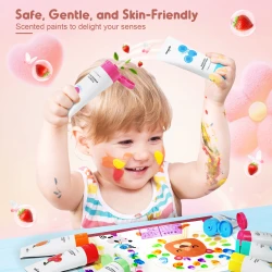 Prstové farby s vôňou 12 ks