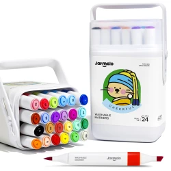 Obojstranné fixky s dvoma hrotmi v boxe 24 ks