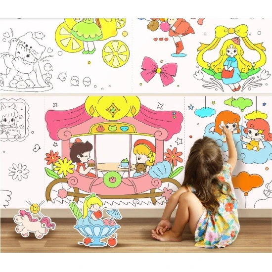 Samolepiaca omaľovánka v rolke Sweet girls 3 m Jarmelo