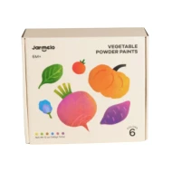 Prstové prírodné farby v prášku 6 ks