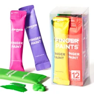 Prstové farby na cesty 12 ks