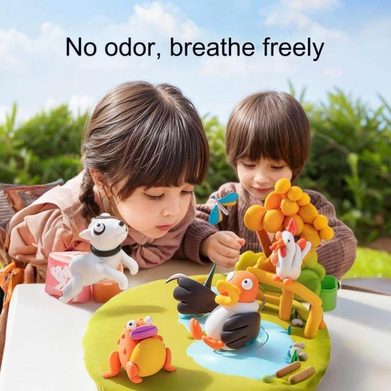 Jarmelo modelovacia hmota v boxe – sada 12 farieb, netoxická modelovacia zábava pre deti