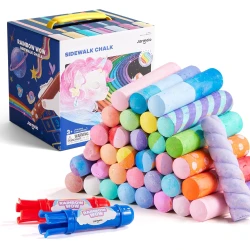 Kriedy chodníkové Jumbo s 2 držiakmi 36 ks