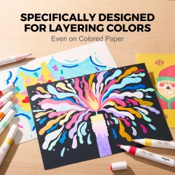 Vivid layered Fixky Umývateľné 24 ks