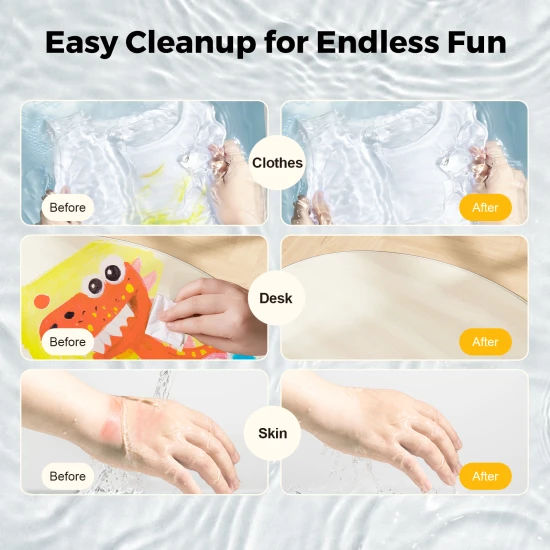 Jarmelo Temperové farby Umývateľné v tyčinke – set 16 umyvateľných netoxických farieb v tyčinke