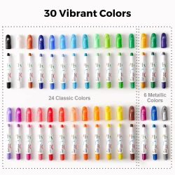 Temperové farby v tyčinke Umývateľné 30 ks