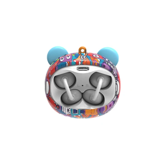 Bezdrôtové detské slúchadlá do uší GOAT Graffiti Monsters farebné