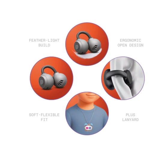 Bezdrôtové detské slúchadlá do uší GOAT Graffiti Monsters farebné