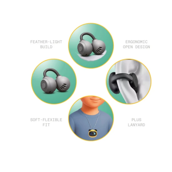 Bezdrôtové detské slúchadlá do uší GOAT Paintcrush žlté