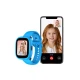 Detské smart hodinky Kiddoboo x Lagenio WatchMe 4G v modro-čiernej farbe s displejom, kamerou a SOS funkciou – bezpečný a hravý doplnok pre deti.