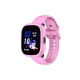 Detské smart hodinky Kiddoboo x Lagenio WatchMe 4G v ružovo-fialovej farbe s displejom, kamerou a SOS funkciou – bezpečný a hravý doplnok pre deti.