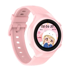 Detské smart hodinky okrúhle Kiddoboo x Lagenio WatchMe 4G Pink/Mint