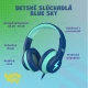 Kiddoboo detské slúchadlá Blue Sky v príjemnej modrej farbe s obmedzením hlasitosti a pohodlným dizajnom pre deti od 6 rokov.