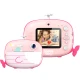 Detský fotoaparát Kiddoboo FotoFun 2 Whale Pink – ružový instantný foťák pre deti s okamžitou tlačou, farebnými fixkami a zábavnými rámikmi na fotografie.