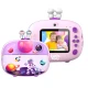 Detský fotoaparát Kiddoboo FotoFun 2 Space Purple – fialový instantný foťák pre deti s okamžitou tlačou, farebnými fixkami a zábavnými rámikmi na fotografie.