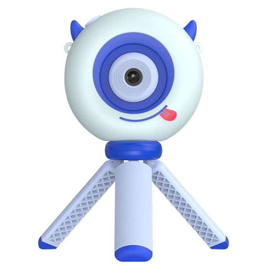 Ružový detský Kiddoboo fotoaparát FotoFun Instapic Blue – digitálny foťák s prednou a zadnou kamerou, selfie režimom a prehrávaním hudby.