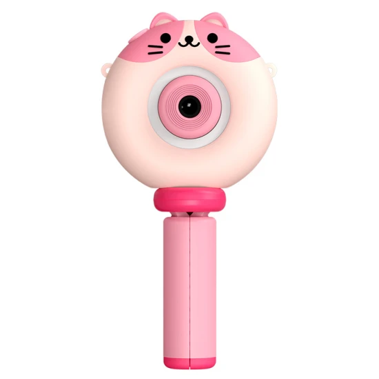 Ružový detský Kiddoboo fotoaparát FotoFun Instapic Pink – digitálny foťák s prednou a zadnou kamerou, selfie režimom a prehrávaním hudby.