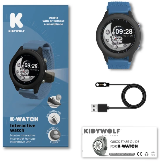 Interaktívne hodinky Kidywolf K-Watch Blue