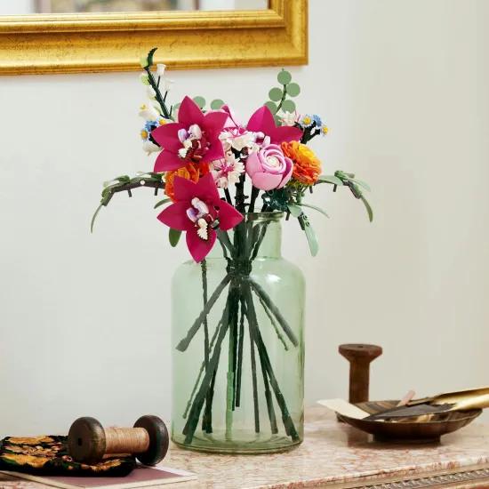 LEGO Botanicals 10280 – nádherná kytica ružových kvetov