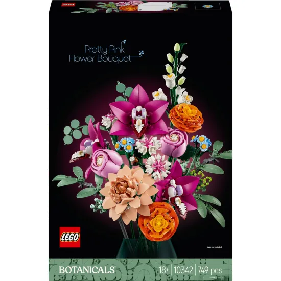 LEGO Botanicals 10280 – nádherná kytica ružových kvetov