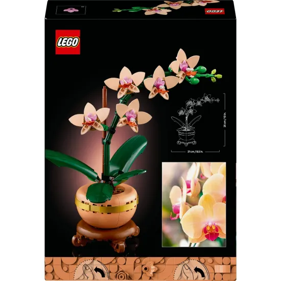LEGO Botanicals Miniatúrna orchidea v kvetináči so zlatými detailmi