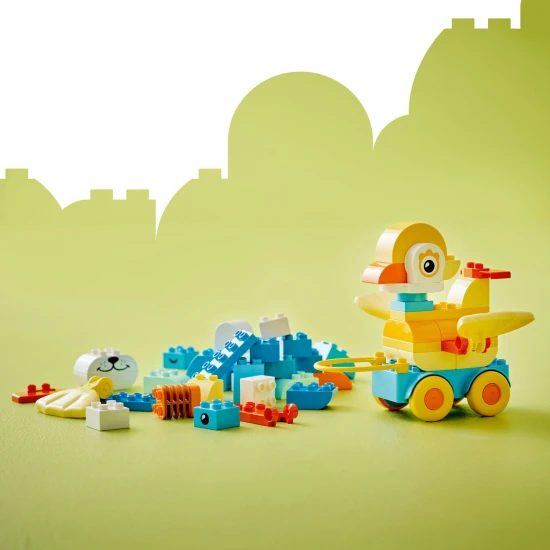 LEGO DUPLO 3 v 1 Zvieratká na kolieskach 10448 – kačka, ryba a psík stavebnica pre deti