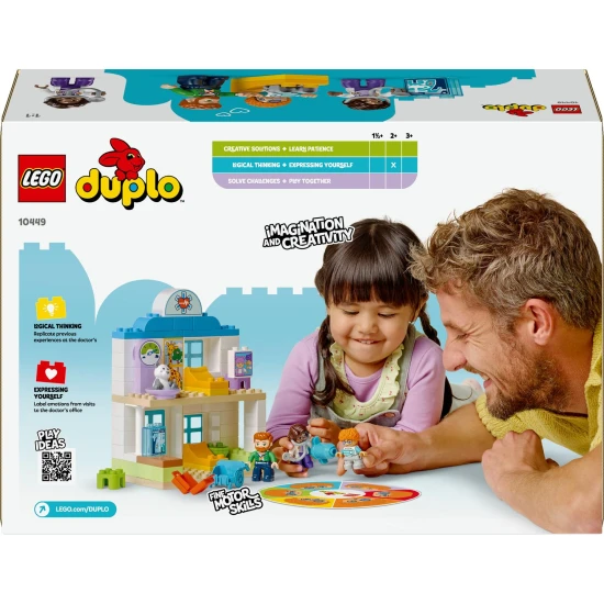 LEGO DUPLO® nemocnica s lekárom, röntgenom a figurkami: Stavebnica pre deti