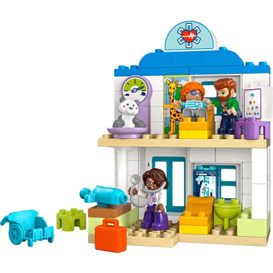 LEGO DUPLO® nemocnica s lekárom, röntgenom a figurkami: Stavebnica pre deti