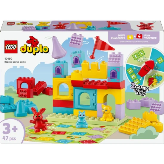 LEGO DUPLO 10450 – Hopsy a hra s hradom so zvieratkami a farebnými kockami