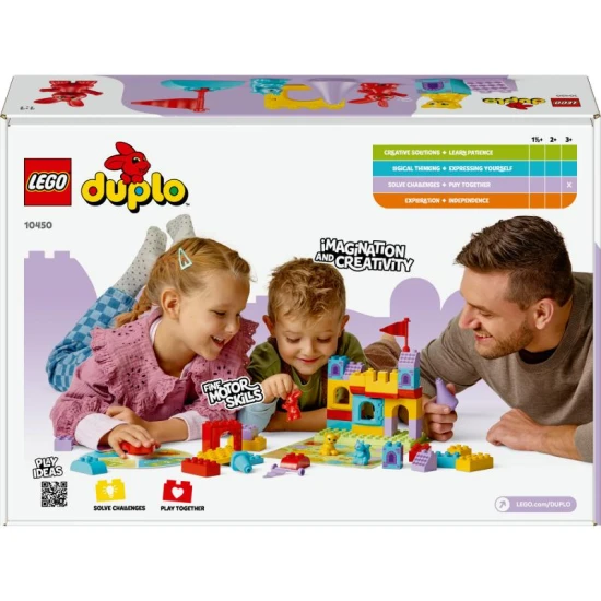 LEGO DUPLO 10450 – Hopsy a hra s hradom so zvieratkami a farebnými kockami