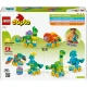 LEGO DUPLO 3 v 1 Dinosaury na kolieskach 10451 – Diplodocus, T-rex, Triceratops, Stegosaurus, Pteranodon a Parasaurolophus stavebnica pre deti