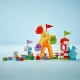 LEGO DUPLO Zábavný park s figúrkami Peppy, Cili a Danyho na ruskom kolese a šmýkačke.