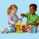 LEGO DUPLO Zábavný park s figúrkami Peppy, Cili a Danyho na ruskom kolese a šmýkačke.