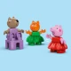 LEGO DUPLO Zábavný park s figúrkami Peppy, Cili a Danyho na ruskom kolese a šmýkačke.