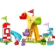 LEGO DUPLO Zábavný park s figúrkami Peppy, Cili a Danyho na ruskom kolese a šmýkačke.