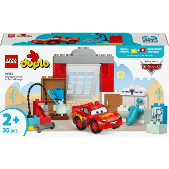 LEGO DUPLO 10456 – McQueen a návšteva v garáži doktora Hudsona s autíčkom a doplnkami