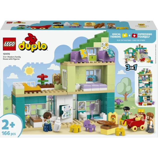 LEGO DUPLO 10470 Moderný rodinný dom 3 v 1 s figúrkami
