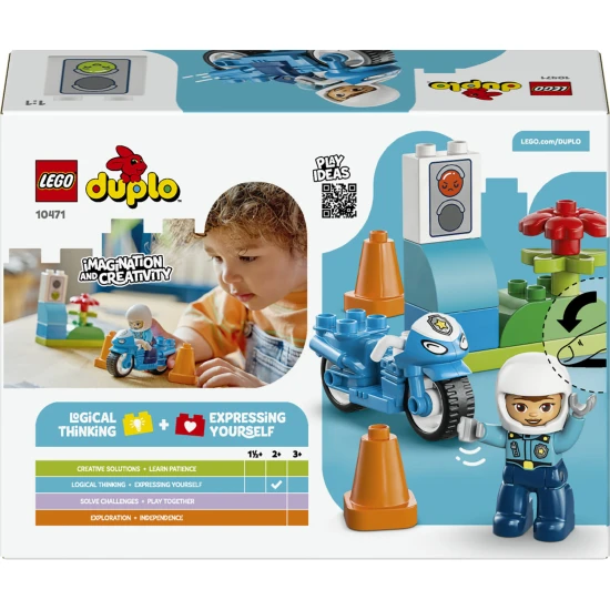LEGO DUPLO 10471 Modrá policajná motorka