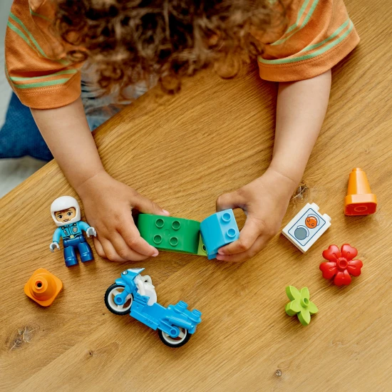 LEGO DUPLO 10471 Modrá policajná motorka