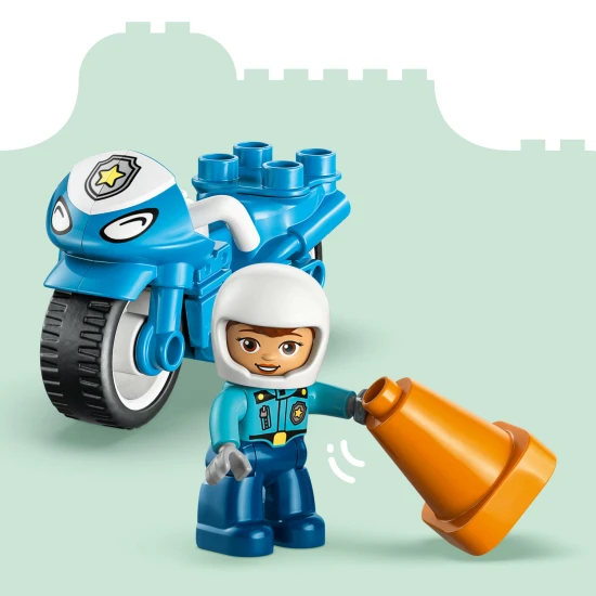 LEGO DUPLO 10471 Modrá policajná motorka