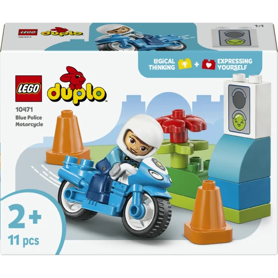 LEGO DUPLO 10471 Modrá policajná motorka